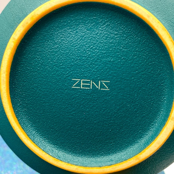 Zens Extra Fine Loose Leaf Tea Fine Infuser Black Teal Mug Wooden Handle Artisan - Picture 7 of 7